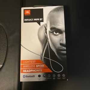 JBL Reflect Mini wireless sport headphones.
